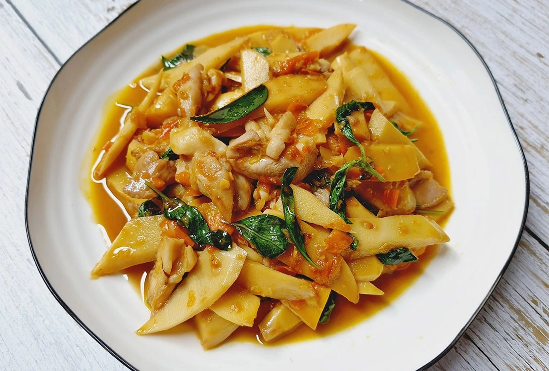 Bamboo shoot fry